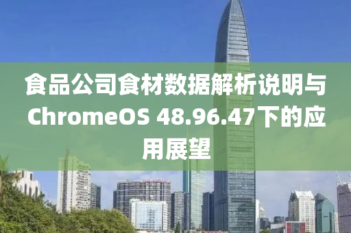 食品公司食材数据解析说明与ChromeOS 48.96.47下的应用展望