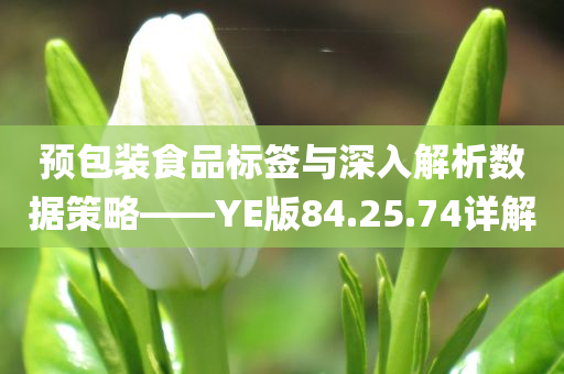 预包装食品标签与深入解析数据策略——YE版84.25.74详解