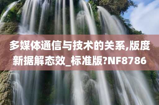 多媒体通信与技术的关系,版度新据解态效_标准版?NF8786