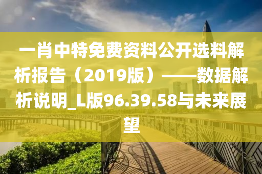 一肖中特免费资料公开选料解析报告（2019版）——数据解析说明_L版96.39.58与未来展望