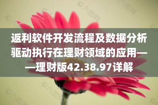 返利软件开发流程及数据分析驱动执行在理财领域的应用——理财版42.38.97详解