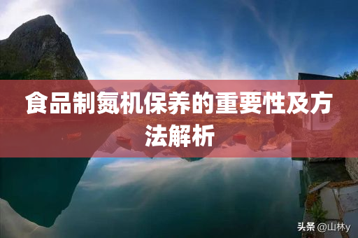 食品制氮机保养的重要性及方法解析