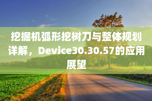 挖掘机弧形挖树刀与整体规划详解，Device30.30.57的应用展望