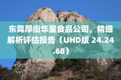 东莞厚街华星食品公司，精细解析评估报告（UHD版 24.24.68）