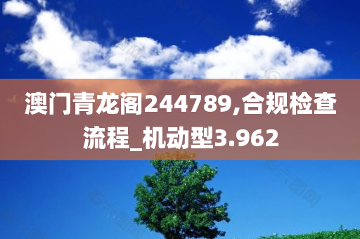 澳门青龙阁244789,合规检查流程_机动型3.962