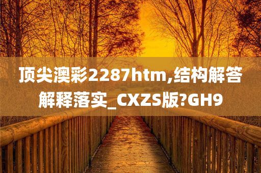 顶尖澳彩2287htm,结构解答解释落实_CXZS版?GH9