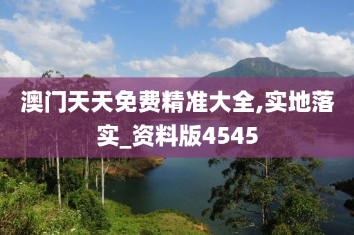 澳门天天免费精准大全,实地落实_资料版4545