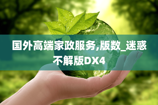 国外高端家政服务,版数_迷惑不解版DX4