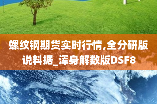 螺纹钢期货实时行情,全分研版说料据_浑身解数版DSF8