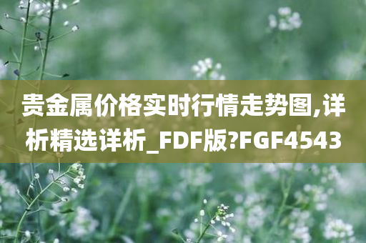 贵金属价格实时行情走势图,详析精选详析_FDF版?FGF4543