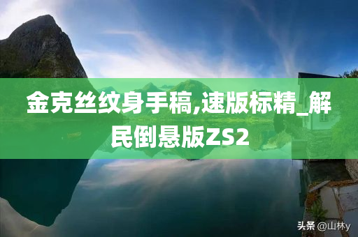 金克丝纹身手稿,速版标精_解民倒悬版ZS2