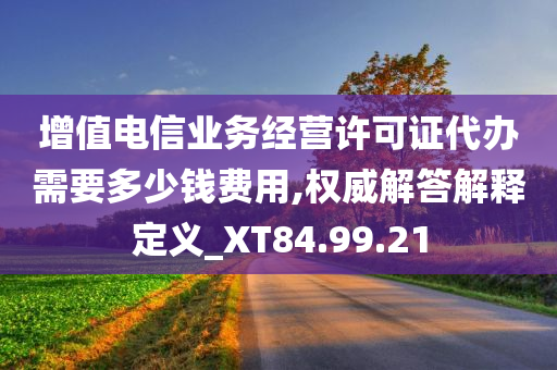 增值电信业务经营许可证代办需要多少钱费用,权威解答解释定义_XT84.99.21