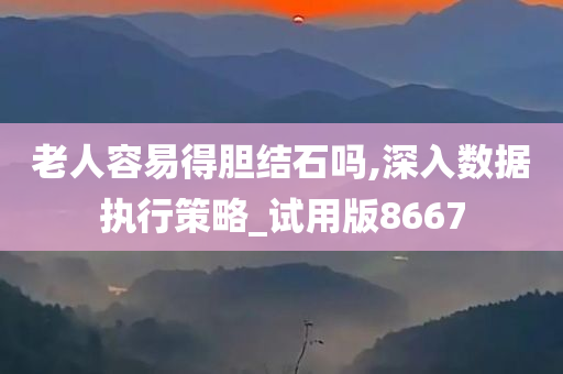 老人容易得胆结石吗,深入数据执行策略_试用版8667