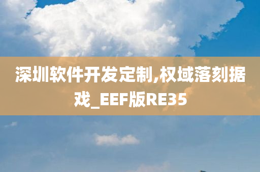 深圳软件开发定制,权域落刻据戏_EEF版RE35