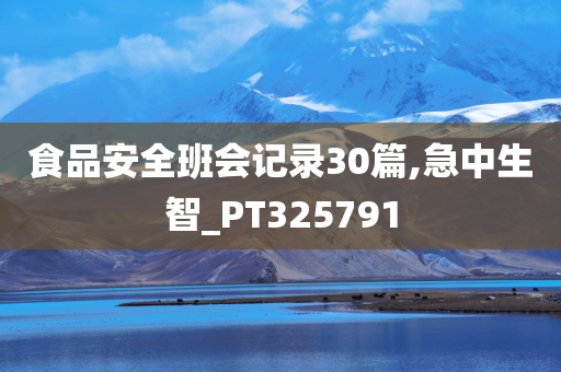 食品安全班会记录30篇,急中生智_PT325791