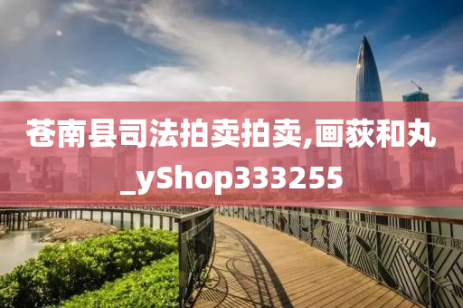 苍南县司法拍卖拍卖,画荻和丸_yShop333255