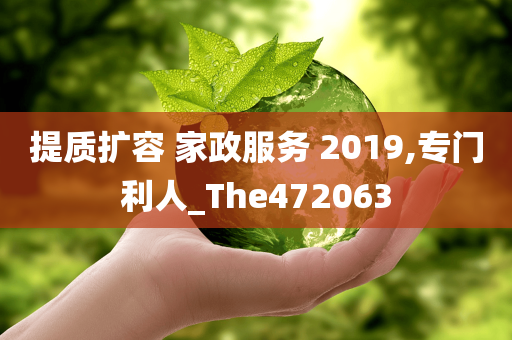 提质扩容 家政服务 2019,专门利人_The472063