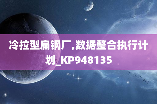 冷拉型扁钢厂,数据整合执行计划_KP948135