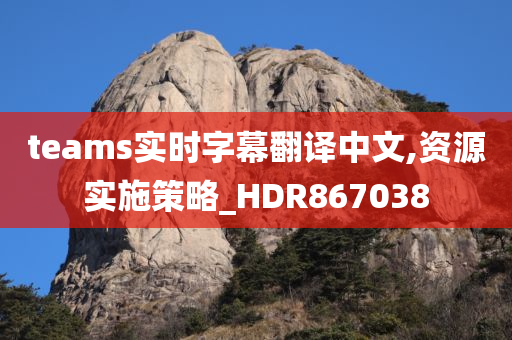 teams实时字幕翻译中文,资源实施策略_HDR867038