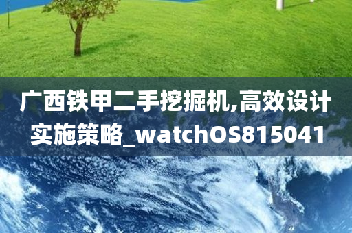 广西铁甲二手挖掘机,高效设计实施策略_watchOS815041