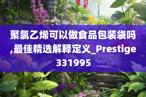 聚氯乙烯可以做食品包装袋吗,最佳精选解释定义_Prestige331995