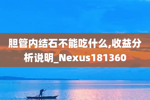 胆管内结石不能吃什么,收益分析说明_Nexus181360