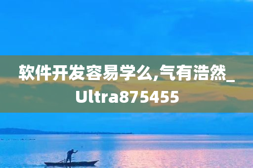 软件开发容易学么,气有浩然_Ultra875455