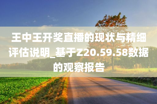 王中王开奖直播的现状与精细评估说明_基于Z20.59.58数据的观察报告