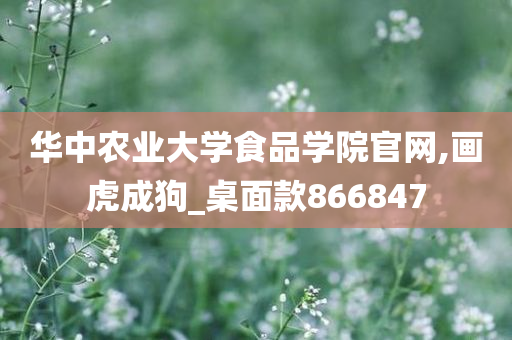 华中农业大学食品学院官网,画虎成狗_桌面款866847