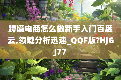 跨境电商怎么做新手入门百度云,领域分析迅速_QQF版?HJGJ77