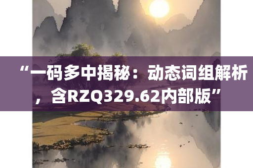 “一码多中揭秘：动态词组解析，含RZQ329.62内部版”