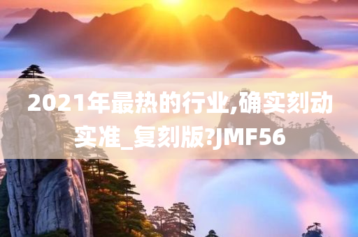 2021年最热的行业,确实刻动实准_复刻版?JMF56