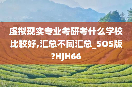 虚拟现实专业考研考什么学校比较好,汇总不同汇总_SOS版?HJH66