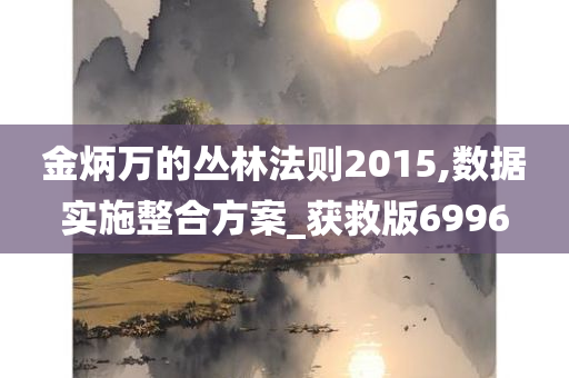 金炳万的丛林法则2015,数据实施整合方案_获救版6996