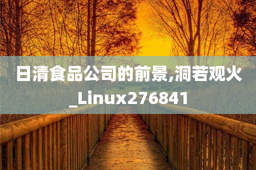 日清食品公司的前景,洞若观火_Linux276841