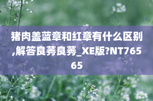 猪肉盖蓝章和红章有什么区别,解答良莠良莠_XE版?NT76565