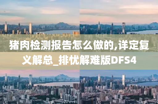 猪肉检测报告怎么做的,详定复义解总_排忧解难版DFS4