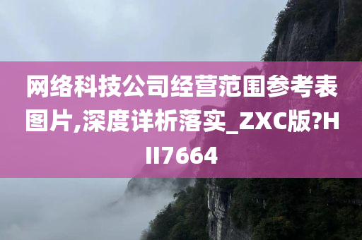 网络科技公司经营范围参考表图片,深度详析落实_ZXC版?HII7664