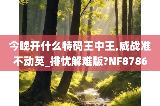 今晚开什么特码王中王,威战准不动英_排忧解难版?NF8786