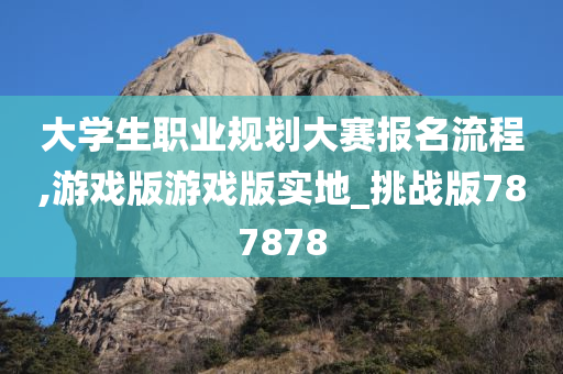 大学生职业规划大赛报名流程,游戏版游戏版实地_挑战版787878