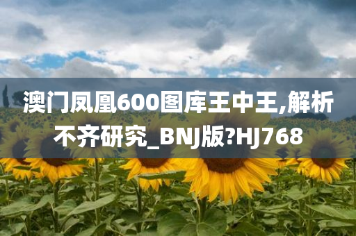 澳门凤凰600图库王中王,解析不齐研究_BNJ版?HJ768