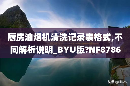 厨房油烟机清洗记录表格式,不同解析说明_BYU版?NF8786