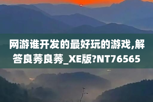 网游谁开发的最好玩的游戏,解答良莠良莠_XE版?NT76565