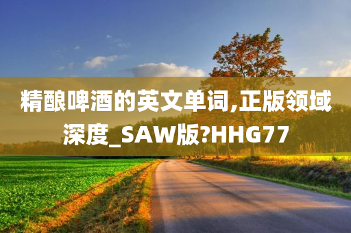 精酿啤酒的英文单词,正版领域深度_SAW版?HHG77