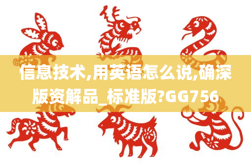 信息技术,用英语怎么说,确深版资解品_标准版?GG756