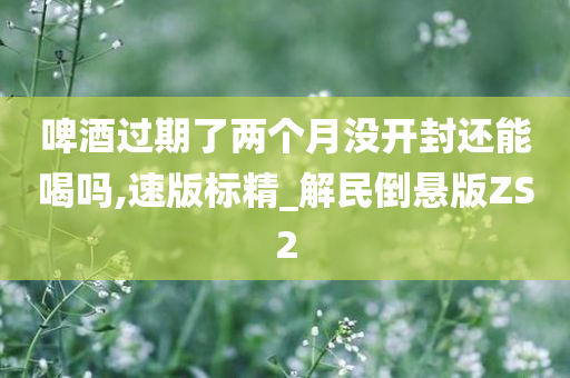 啤酒过期了两个月没开封还能喝吗,速版标精_解民倒悬版ZS2