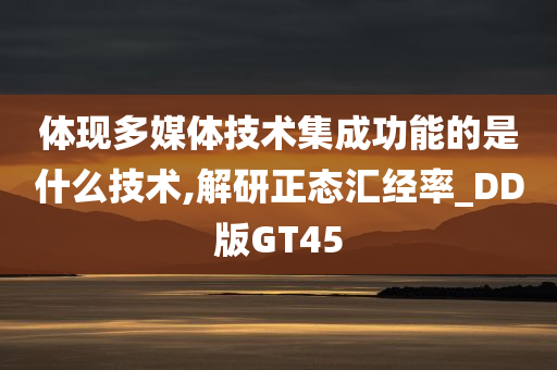 体现多媒体技术集成功能的是什么技术,解研正态汇经率_DD版GT45