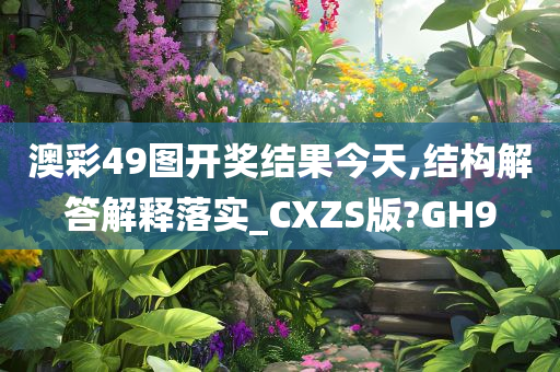 澳彩49图开奖结果今天,结构解答解释落实_CXZS版?GH9