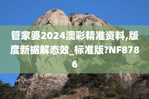 管家婆2024澳彩精准资料,版度新据解态效_标准版?NF8786