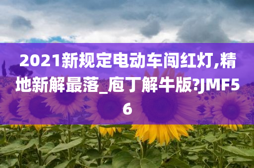 2021新规定电动车闯红灯,精地新解最落_庖丁解牛版?JMF56